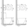 Keramik-Toiletten- und Bidet-Set in Weiß von vidaXL, Badewannen und Bidets - Ref: Foro24-270566, Preis: 371,14 €, Rabatt: %