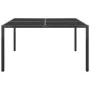 Steel and anthracite glass garden table 130x130x72 cm by vidaXL, Garden tables - Ref: Foro24-313093, Price: 154,40 €, Discoun...