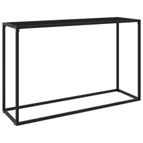 Mesa consola vidrio templado negro 120x35x75 cm de vidaXL, Mesas auxiliares - Ref: Foro24-322816, Precio: 79,85 €, Descuento: %