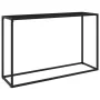 Schwarzer Konsolentisch aus gehärtetem Glas, 120 x 35 x 75 cm von vidaXL, Seitentische - Ref: Foro24-322816, Preis: 79,82 €, ...