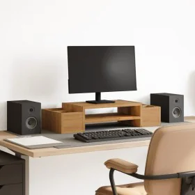 Soporte de pantalla con almacenaje roble artisian 70x27x15 cm by , Computer bases and risers - Ref: Foro24-854687, Price: 36,...
