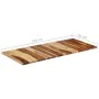 Tischplatte 120x60x(2,5-2,7) cm aus massivem Palisanderholz von vidaXL, Tischplatten - Ref: Foro24-327515, Preis: 144,10 €, R...
