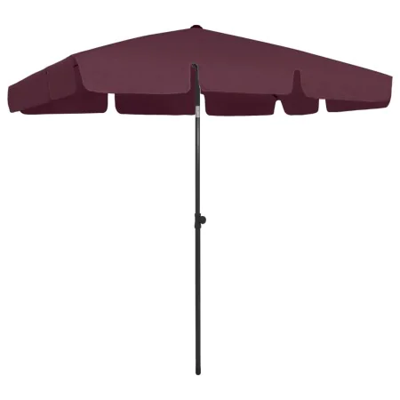Sombrilla de playa rojo burdeos 200x125 cm de vidaXL, Sombrillas - Ref: Foro24-314731, Precio: 45,56 €, Descuento: %
