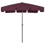 Sombrilla de playa rojo burdeos 200x125 cm de vidaXL, Sombrillas - Ref: Foro24-314731, Precio: 45,56 €, Descuento: %
