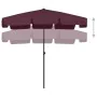 Sombrilla de playa rojo burdeos 200x125 cm de vidaXL, Sombrillas - Ref: Foro24-314731, Precio: 45,56 €, Descuento: %