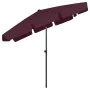 Sombrilla de playa rojo burdeos 200x125 cm de vidaXL, Sombrillas - Ref: Foro24-314731, Precio: 45,56 €, Descuento: %