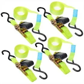 4 ratchet tie-down ropes and 2 hooks 5 m ProPlus 320204 by ProPlus, Tie down straps - Ref: Foro24-404004, Price: 32,91 €, Dis...