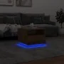 Handgefertigter Couchtisch mit LED-Lichtern aus Eichenholz, 50x49x40 cm. von , Couchtisch - Ref: Foro24-857709, Preis: 81,65 ...