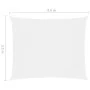 Toldo de vela rectangular tela Oxford blanco 3,5x4,5 m de vidaXL, Sombrillas - Ref: Foro24-135269, Precio: 44,21 €, Descuento: %