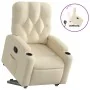 Verstellbarer Stoff-Liegesessel in Cremefarbe von , Sessel - Ref: Foro24-3204719, Preis: 280,42 €, Rabatt: %