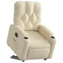 Verstellbarer Stoff-Liegesessel in Cremefarbe von , Sessel - Ref: Foro24-3204719, Preis: 280,42 €, Rabatt: %