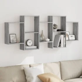 Wandregal aus Sonoma-Eiche-Optik, 159x18x65 cm. von , Regale und Regale - Ref: Foro24-853214, Preis: 59,42 €, Rabatt: %