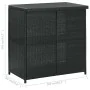Garden bar table and chairs set 3 pieces black synthetic rattan by vidaXL, Furniture sets for kitchens and dining rooms - Ref...