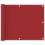 Balkonmarkise aus rotem Oxford-Stoff, 75x400 cm. von , Sonnenschirme - Ref: Foro24-135033, Preis: 15,96 €, Rabatt: %