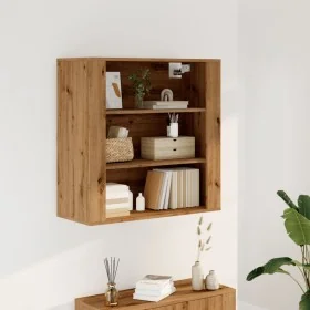 Armario de pared madera ingeniería roble artesanal 80x33x80 cm by , Closets and storage - Ref: Foro24-857088, Price: 57,92 €,...