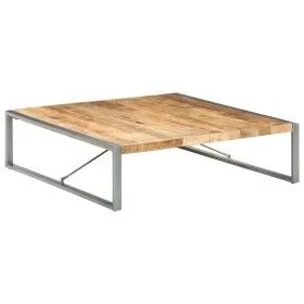 Mesa de centro madera de mango rugosa 140x140x40 cm de vidaXL, Mesas de centro - Ref: Foro24-321579, Precio: 335,06 €, Descue...