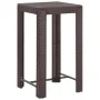 3-teiliges Garten-Bar-Set und braune Kissen aus synthetischem Rattan von vidaXL, Gartensets - Ref: Foro24-3094777, Preis: 267...