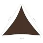 Triangle sail awning Oxford fabric brown 4.5x4.5x4.5 m by vidaXL, Umbrellas - Ref: Foro24-135838, Price: 31,17 €, Discount: %
