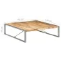 Mesa de centro madera de mango rugosa 140x140x40 cm de vidaXL, Mesas de centro - Ref: Foro24-321579, Precio: 335,06 €, Descue...