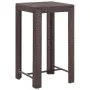Set de bar para jardín 5 pzas y cojines ratán sintético marrón de vidaXL, Conjuntos de jardín - Ref: Foro24-3094780, Precio: ...
