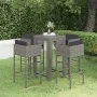 5-piece garden bar furniture set and gray synthetic rattan cushions by vidaXL, Garden sets - Ref: Foro24-3094782, Price: 409,...