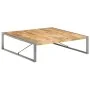 Mesa de centro madera de mango rugosa 140x140x40 cm de vidaXL, Mesas de centro - Ref: Foro24-321579, Precio: 335,06 €, Descue...