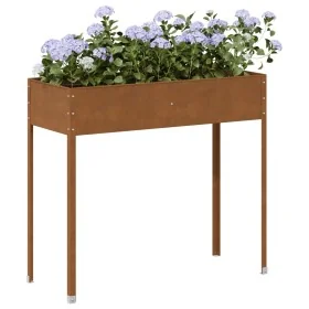 Rusted steel planter 100.5x40.5x90 cm by , Pots and planters - Ref: Foro24-4008961, Price: 47,31 €, Discount: %