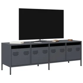 TV-Möbel aus kaltgewalztem Stahl in Anthrazit 135x39x43,5 cm von , TV-Möbel - Ref: Foro24-851306, Preis: 154,69 €, Rabatt: %