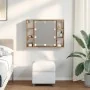 Mirror and LED wooden engineered oak artisan furniture 76x15x55cm by , Closets and storage - Ref: Foro24-857002, Price: 64,80...