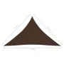 Toldo de vela triangular tela Oxford marrón 3,5x3,5x4,9 m by vidaXL, Umbrellas - Ref: Foro24-135835, Price: 31,64 €, Discount: %
