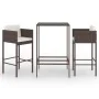 3-piece garden bar set and brown synthetic rattan cushions by vidaXL, Garden sets - Ref: Foro24-3094786, Price: 241,00 €, Dis...