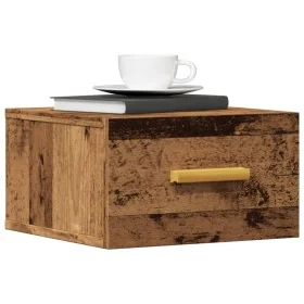 Mesitas de noche de pared 2 uds madera envejecida 35x35x20 cm by , Nightstands - Ref: Foro24-857064, Price: 50,78 €, Discount: %
