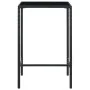 Set muebles bar jardín 3 piezas y cojines ratán sintético negro de vidaXL, Conjuntos de jardín - Ref: Foro24-3094787, Precio:...
