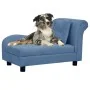 Sofá para perros con almohada azul felpa 83x44x44 cm by , Beds for dogs - Ref: Foro24-171104, Price: 132,28 €, Discount: %