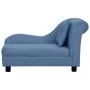 Sofá para perros con almohada azul felpa 83x44x44 cm by , Beds for dogs - Ref: Foro24-171104, Price: 132,28 €, Discount: %