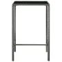 3-teiliges Gartenbar-Möbelset und Kissen aus grauem synthetischem Rattan von vidaXL, Gartensets - Ref: Foro24-3094788, Preis:...