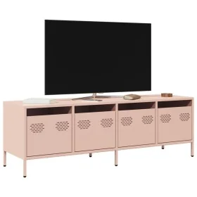 Mueble para TV acero laminado en frío rosa 135x39x43,5 cm von , TV-Möbel - Ref: Foro24-851305, Preis: 114,47 €, Rabatt: %