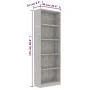 5-tier concrete gray plywood shelf 60x24x175cm by vidaXL, Bookcases and shelves - Ref: Foro24-800886, Price: 81,98 €, Discoun...