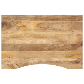 Desktop board with curved rough mango wood 100x60x2.5 cm by , Table tops - Ref: Foro24-370201, Price: 66,22 €, Discount: %