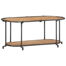 Mueble de TV madera maciza de acacia 100x42x40 cm de , Almacenamiento para CD y DVD - Ref: Foro24-4013489, Precio: 78,81 €, D...