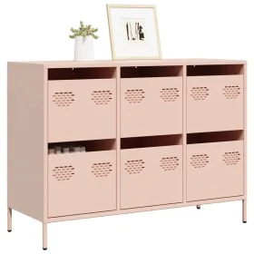 Kaltgewalzter Stahlschrank in Rosa 101,5x39x73,5 cm von , Sideboards - Ref: Foro24-851263, Preis: 131,81 €, Rabatt: %