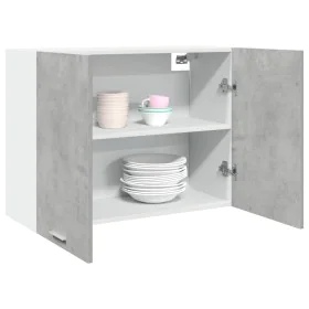 Hanging wardrobe in gray concrete plywood 80x31x60 cm by , Kitchen cabinets - Ref: Foro24-856109, Price: 61,88 €, Discount: %