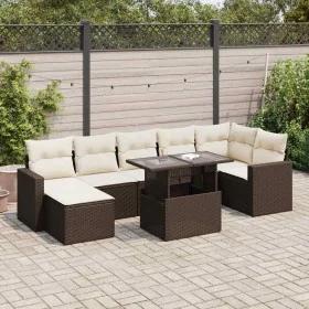 Set sofás de jardín 8 piezas y cojines ratán sintético marrón by , Garden sets - Ref: Foro24-3326364, Price: 549,84 €, Discou...