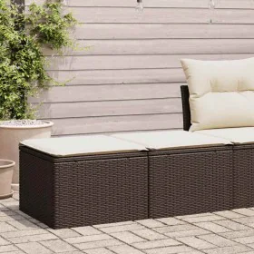 Set Gartensofas und Kissen 2-teilig synthetisches Rattan Akazienbraun von , Gartensets - Ref: Foro24-3328666, Preis: 96,96 €,...
