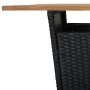3-piece garden bar furniture set and black synthetic rattan cushions by vidaXL, Garden sets - Ref: Foro24-3094802, Price: 358...