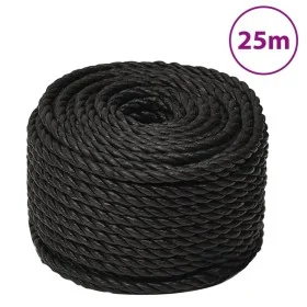 Arbeitsseil aus schwarzem Polypropylen 10 mm 25 m von , Seile und Metallschnüre - Ref: Foro24-153011, Preis: 14,23 €, Rabatt: %