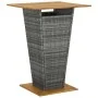 Set muebles de bar jardín 5 pzas y cojines ratán sintético gris de vidaXL, Conjuntos de jardín - Ref: Foro24-3094805, Precio:...