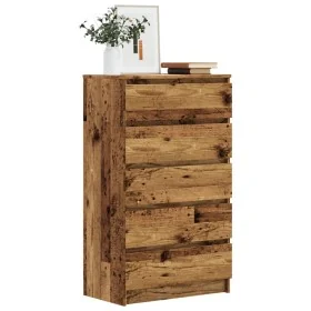 Cajonera de madera de ingeniería envejecida 60x36x103 cm by , Sideboards - Ref: Foro24-855996, Price: 109,89 €, Discount: %