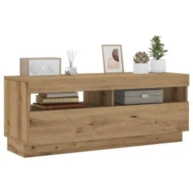 Mueble TV luces LED madera ingeniería roble artisan 100x35x40cm von , TV-Möbel - Ref: Foro24-856356, Preis: 101,75 €, Rabatt: %