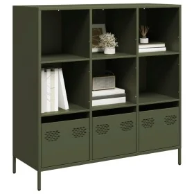 Aparador acero verde oliva 101,5x39x103,5 cm by , Sideboards - Ref: Foro24-851392, Price: 172,07 €, Discount: %